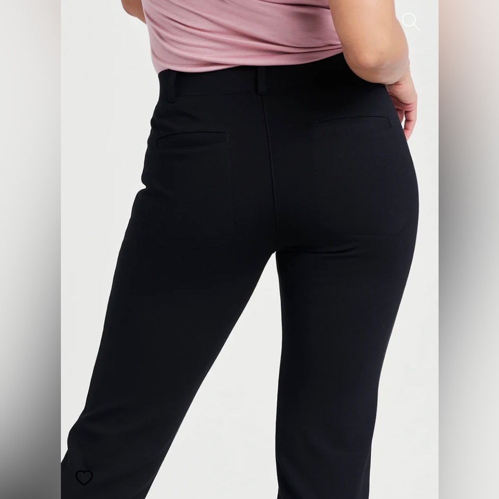 Betabrand Classic Straight Leg Dress Yoga Pants Black sz S - Picture 3 of 8